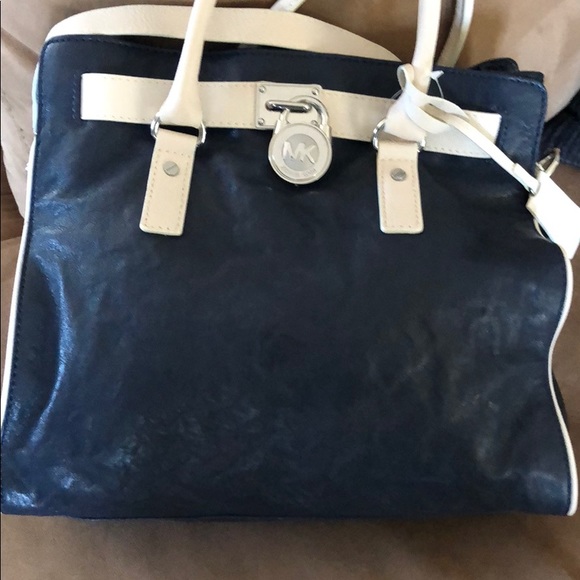 Michael Kors Navy Shoulder/Tote Bag - Picture 7 of 7